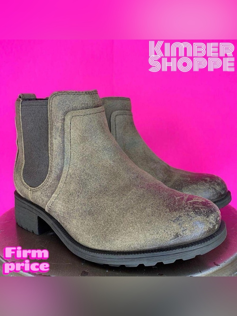 Ugg Bonham II Waterproof Brown Leather Shearling Lined Chelsea Boot US 5 UK 3